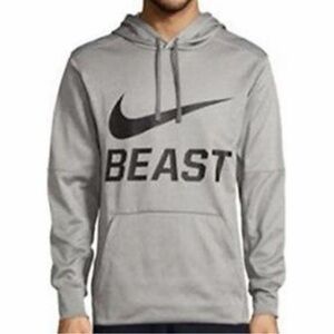 Nike Therma-FIT "BEAST" pullover hoodie in gray